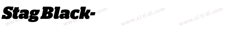 Stag Black字体转换